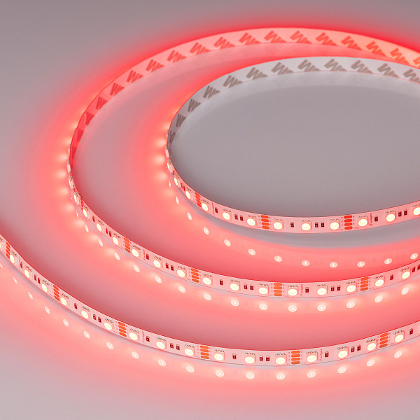 Светодиодная лента RT-B72-10mm 12V RGB (15 W/m, IP20, 5060, 5m) (Arlight, 15 Вт/м, IP20) Lednikoff
