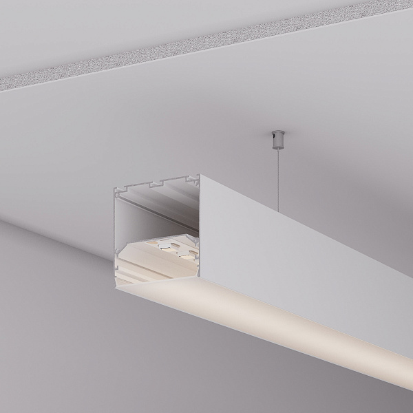 Профиль LINE-M-7575-2000 WHITE (Arlight, Алюминий) Lednikoff