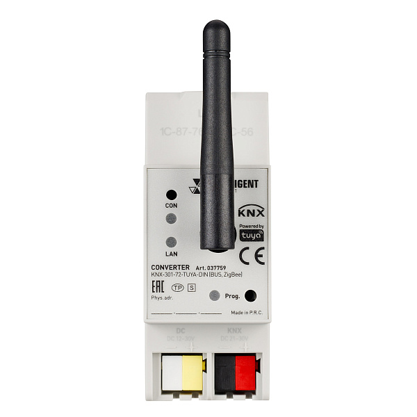 INTELLIGENT ARLIGHT Конвертер KNX-301-72-TUYA-DIN (BUS, ZigBee) (IARL, IP20 Пластик, 2 года) Lednikoff