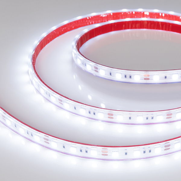 Светодиодная лента RTW 2-5000PS 12V Cool 8K 2x (5060, 300 LED, LUX) (Arlight, 14.4 Вт/м, IP67) Lednikoff