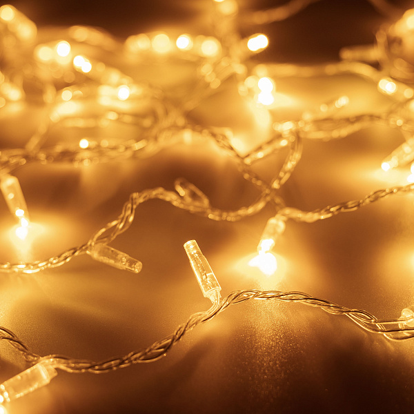 Светодиодная гирлянда ARD-STRING-CLASSIC-1000-CLEAR-100LED-PULSE Warm (230V, 7W) (Ardecoled, IP65) Lednikoff