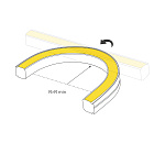 Светодиодная лента герметичная WAVE-SIDE-DOUBLE-A120-16x15mm 24V White6000 (15 W/m, IP67, 5m, wire x1) (Arlight, Вывод боковой, 5 лет)