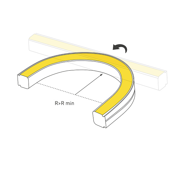 Светодиодная лента герметичная WAVE-SIDE-DOUBLE-A120-16x15mm 24V White6000 (15 W/m, IP67, 5m, wire x1) (Arlight, Вывод боковой, 5 лет)