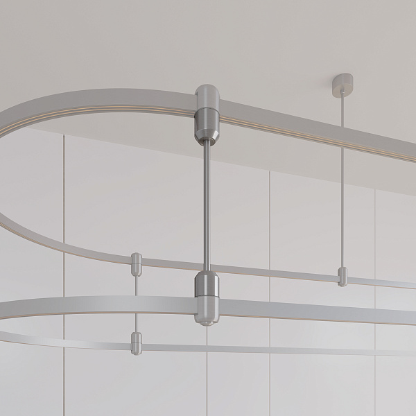 Коннектор жесткий с питанием ART-APRIORI-CON-ROD-A-L260-POWER (TN, вертикальный) (Arlight, IP20 Металл, 3 года)