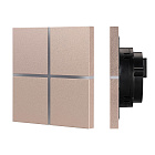 INTELLIGENT ARLIGHT Сенсорная панель KNX-304-13-IN Champagne (BUS, Frameless) (IARL, IP20 Металл, 2 года) Lednikoff