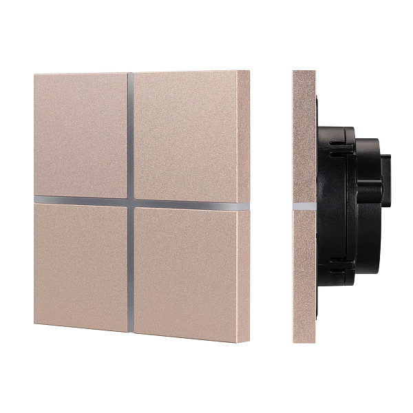 INTELLIGENT ARLIGHT Сенсорная панель KNX-304-13-IN Champagne (BUS, Frameless) (IARL, IP20 Металл, 2 года) Lednikoff