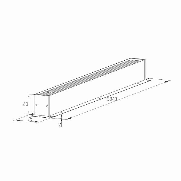 Трек встраиваемый MAG-TRACK-4560-F-3040 (BK) (Arlight, IP20 Металл, 5 лет)