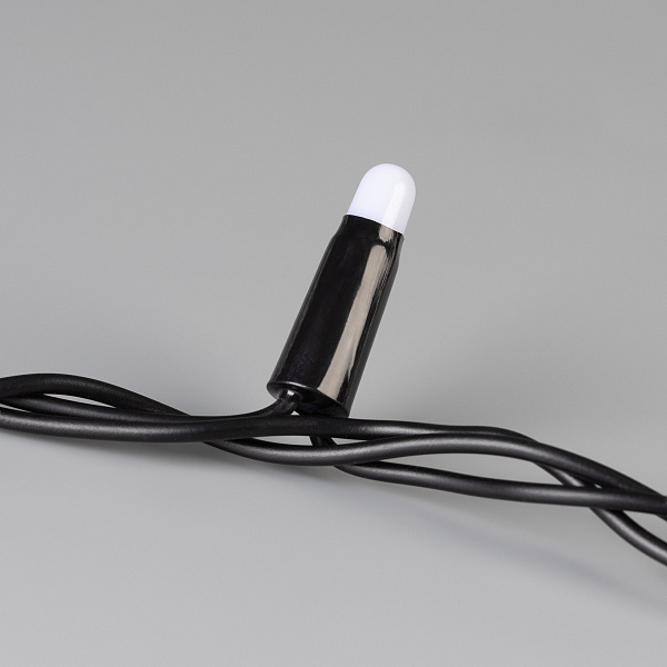 Светодиодная гирлянда ARD-STRING-CLASSIC-1000-BLACK-100LED-MILK-PULSE White (230V, 7W) (Ardecoled, IP65) Lednikoff
