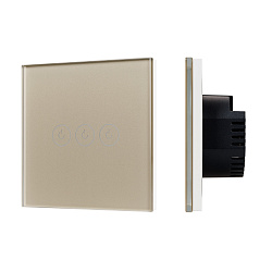 Выключатель сенсорный SWT-OMALI-S03-ZB-GD (250V, 10A, Zigbee) (Arlight, Стекло)