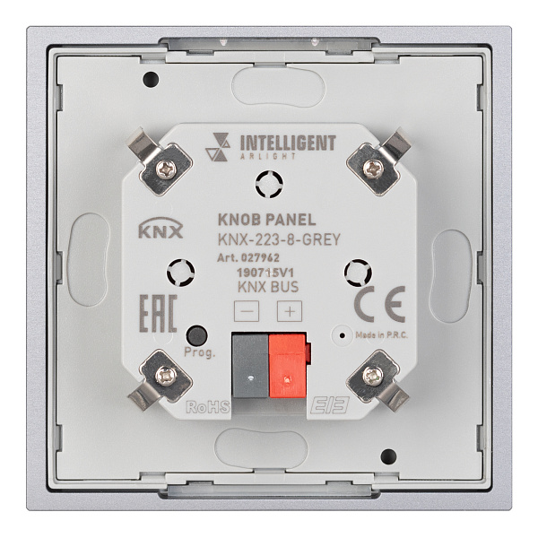 INTELLIGENT ARLIGHT Панель KNX-223-8-GREY (BUS) (IARL, IP20 Металл, 3 года) Lednikoff