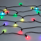 Светодиодная гирлянда Нить Смарт ARD-MOOD-CLASSIC-5000-BLACK-26LED RGBY-SPI (230V, 7.5W, Tuya Wi-Fi) (Ardecoled, IP65) Lednikoff