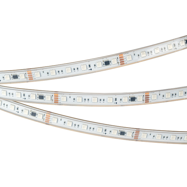 Светодиодная лента герметичная DMX-PS-B60-15mm 24V RGB-PX6 (15W/m, IP67, 5060, 5m) (Arlight, -) Lednikoff