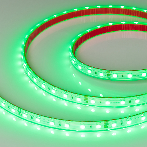 Светодиодная лента герметичная RTW-PS-B60-12mm 24V RGB (14.4 W/m, IP67, 5060, 5m) (Arlight, 14.4 Вт/м, IP67) Lednikoff