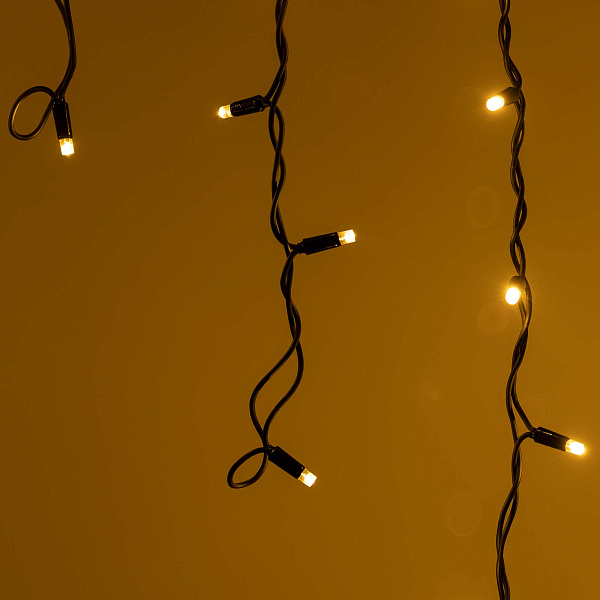 Светодиодная гирлянда ARD-EDGE-PRO-4000x600-BLACK-128LED-MILK-FLASH Warm/Warm (230V, 8W) (Ardecoled, IP65) Lednikoff