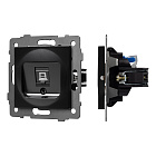 Механизм компьютерной розетки SCT-MPC1-PL-BK-V (RJ-45, CAT6) (Arlight, -) Lednikoff