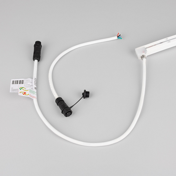 Светодиодная лента герметичная MOONLIGHT-PRO-TOP-X360-16x16mm 24V RGB (12 W/m, IP67, 10m, wire x2) (Arlight, Вывод боковой, 5 лет)