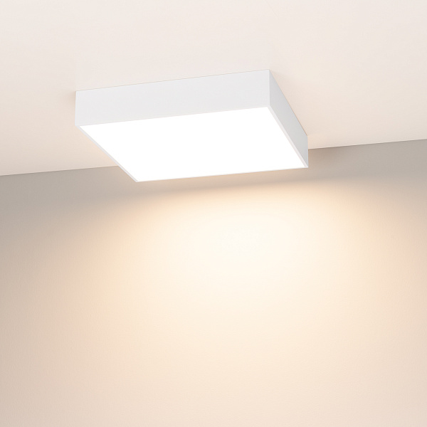 Светильник SP-QUADRO-S350x350-30W Warm3000 (WH, 120 deg, 230V) (Arlight, IP40 Металл, 3 года) Lednikoff