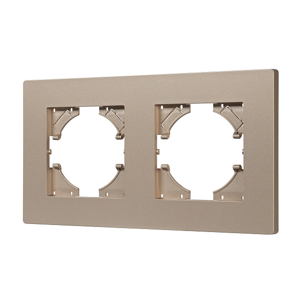Рамка пластиковая FRM-PERIO-PL-2-GD (Arlight, -) Lednikoff