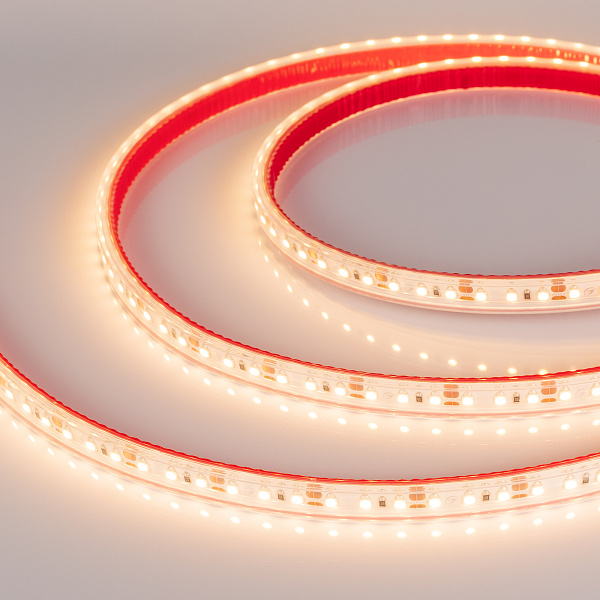 Светодиодная лента RTW 2-5000PS 12V Warm3000 2x (3528, 600 LED, LUX) (Arlight, 9.6 Вт/м, IP67) Lednikoff