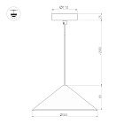 Светильник SP-MAKOTO-R300-10W Warm2700 (BK, 36 deg, 230V, TRIAC) (Arlight, IP20 Металл, 3 года) Lednikoff
