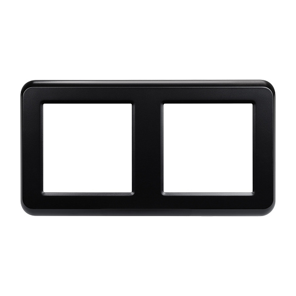 Рамка пластиковая FRM-VERSA-PL-2-BK (Arlight, -) Lednikoff