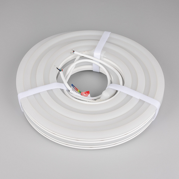 Светодиодная лента герметичная MOONLIGHT-PRO-SIDE-X360-12x24mm 24V RGB (12 W/m, IP68, 10m, wire x2) (Arlight, Вывод прямой, 5 лет)