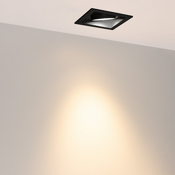 Светильник MS-VORTEX-BUILT-S117x117-20W Warm3000 (BK-BK, 40 deg, 230V) (Arlight, IP20 Металл, 5 лет) Lednikoff