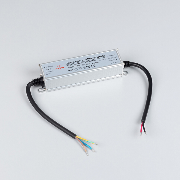 Блок питания ARPV-12100-A1 (12V, 8.3A, 100W) (Arlight, IP67 Металл, 3 года) Lednikoff
