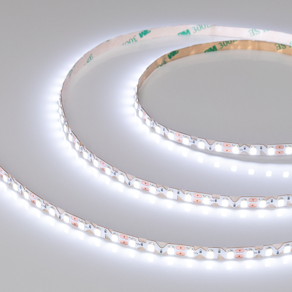 Светодиодная лента RZ-A120-6mm 12V Cool 8K (12 W/m, IP20, 2835, 5m) (Arlight, 12 Вт/м, IP20) Lednikoff