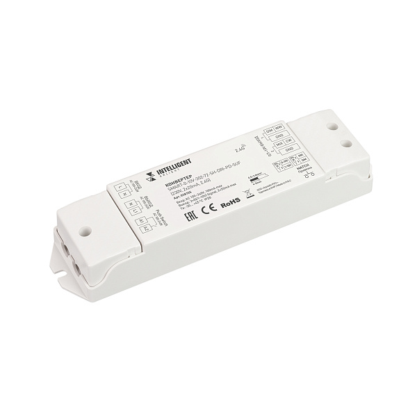 INTELLIGENT ARLIGHT Конвертер SMART-0-10V-302-72-SH-DRI-PD-SUF (230V, 2x20mA, 2.4G) (IARL, IP20 Пластик, 5 лет) Lednikoff