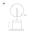 Светильник LT-TIE-R120-3W Warm3000 (WH, 25x45 deg, 230V) (Arlight, IP65 Бетон, 3 года) Lednikoff