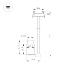 Светильник ART-NEMO-BUILT-ZOOM-L205-R29.5-2W Day4000 (BK, 15-45 deg, 24V) (Arlight, IP20 Металл, 5 лет) Lednikoff