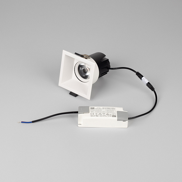 Светильник MS-FLOW-BUILT-S85x85-12W Day4000 (WH, 38 deg, 230V) (Arlight, IP20 Металл, 5 лет) Lednikoff