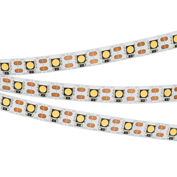 Светодиодная лента RT 2-5000 12V Cx1 Warm3000 2x (5060, 360 LED, CRI98) (Arlight, 16.8 Вт/м, IP20) Lednikoff