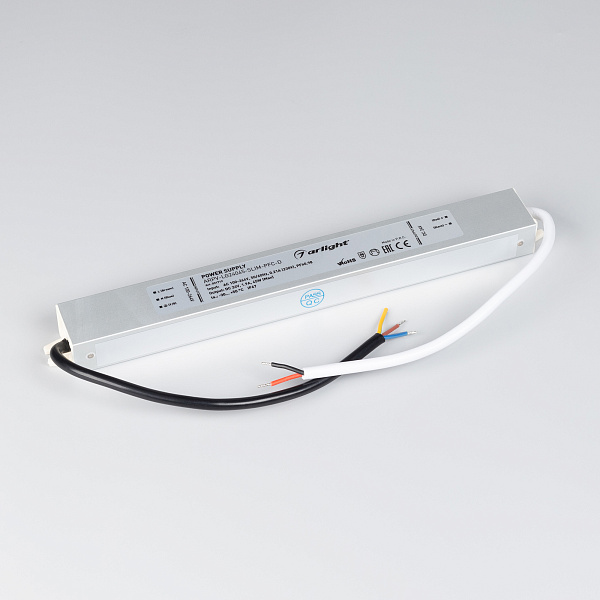 Блок питания ARPV-LG24045-SLIM-PFC-D (24V, 1.9A, 45W) (Arlight, IP67 Металл, 5 лет) Lednikoff