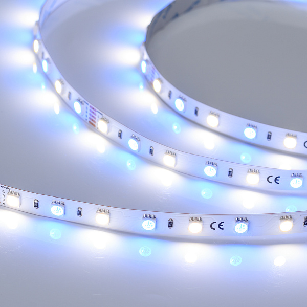 Светодиодная лента RT-B60-10mm 24V RGBW-Day (14.4 W/m, IP20, 5060, 5m) (Arlight, Открытый) Lednikoff