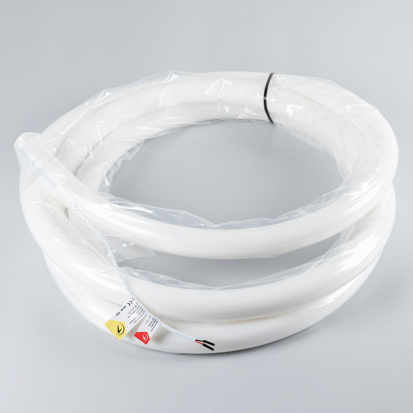 Светодиодная лента герметичная MOONLIGHT-SIDE-A336-D40mm 24V Warm2700 360deg (15 W/m, IP65, 2835, 5m, wire x1) (Arlight, Вывод боковой, 3 года)