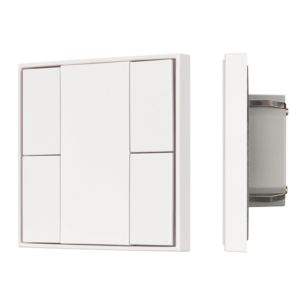 INTELLIGENT ARLIGHT Кнопочная панель KNX-301-22-4-SH-IN White (BUS, Frame) (IARL, IP20 Пластик, 3 года) Lednikoff
