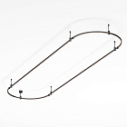Основание ART-APRIORI-OVAL-ROD-200-3000x1000 (BK) (Arlight, IP20 Металл, 3 года)