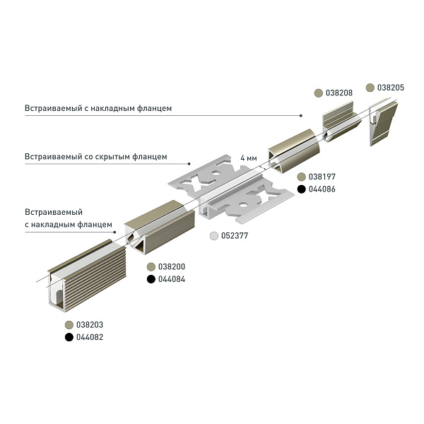 Профиль SL-KANT-H11-2000 ANOD OLIVE GREY (Arlight, Алюминий) Lednikoff