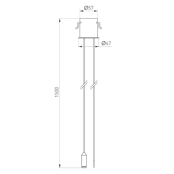 Потолочная чаша MAG-ORIENT-CANOPY-BUILT-POWER-L1500 (WH) (Arlight, Металл)
