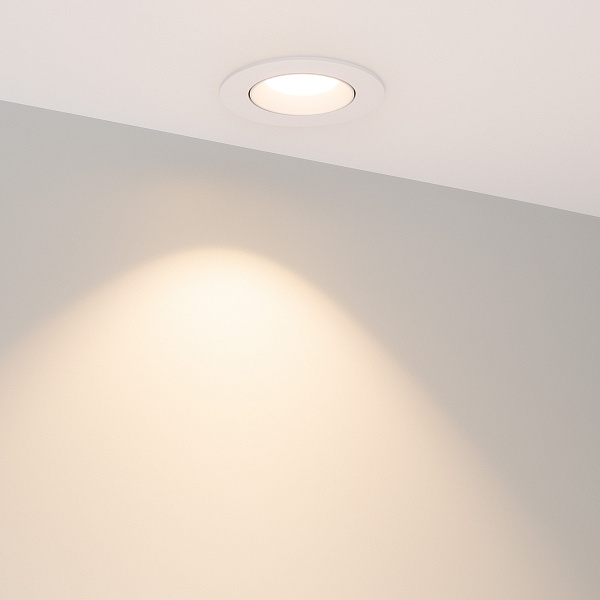 Светильник MS-ATOLL-BUILT-TURN-R94-10W Warm3000 (WH, 60 deg, 230V) (Arlight, IP54 Металл, 5 лет) Lednikoff