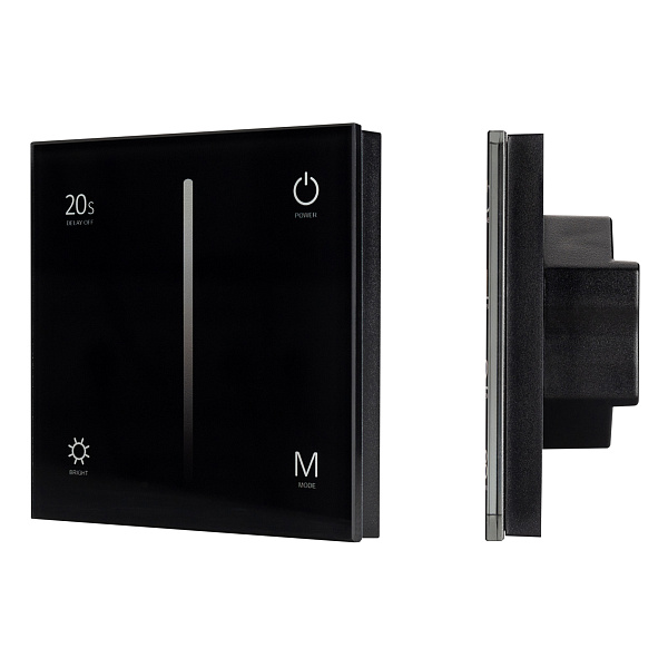Панель SMART-P35-DIM-IN Black (230V, 0-10V, Sens, 2.4G) (Arlight, IP20 Пластик, 5 лет) Lednikoff