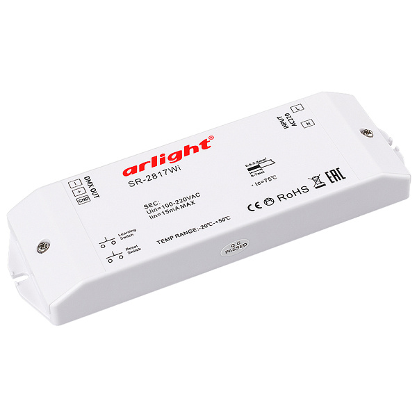 Контроллер DMX SR-2817WI (220V, WiFi, 8 зон) (Arlight, IP20 Пластик, 3 года) Lednikoff