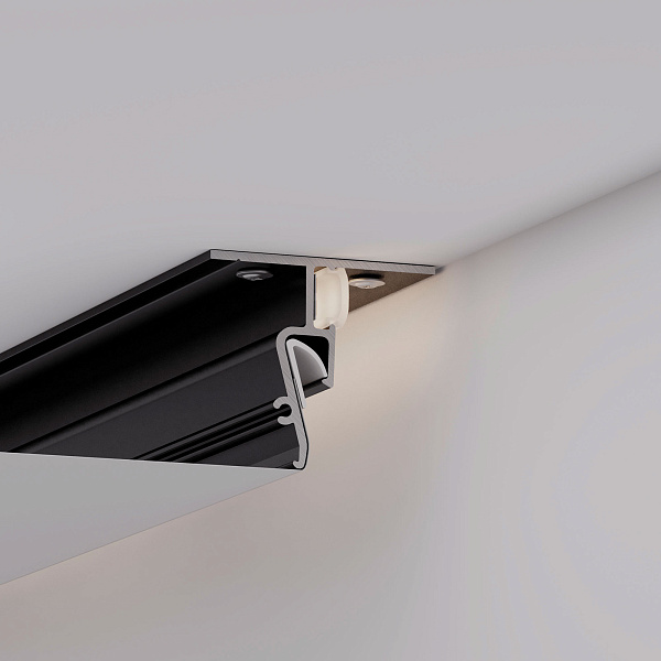 Профиль STRETCH-SHADOW-CEIL-2000 BLACK (A2-CONTOUR-PRO) (Arlight, Алюминий) Lednikoff