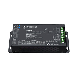 INTELLIGENT ARLIGHT Диммер SMART-PWM-104-73-SH-SUF Black (12-48V, 4x6A, RJ-45, 2.4G) (IARL, IP20 Металл, 5 лет)