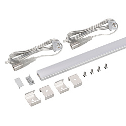 Набор для светодиодной подсветки ARL-KIT-SLIM-FC 24V Warm3000 (14 W/m, IP20, 2m) (Arlight, Алюминий+пластик)