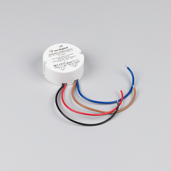 Блок питания ARJ-SP-40600-PFC-TRIAC-R (24W, 27-40V, 600mA) (Arlight, IP44 Пластик, 5 лет) Lednikoff