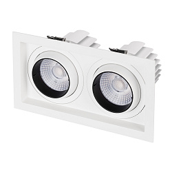 Светильник MS-VORTEX-BUILT-S250x140-2x30W Day4000 (WH-WH, 50 deg, 230V) (Arlight, IP20 Металл, 5 лет)