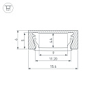 Профиль MIC-M-3000 (Arlight, Алюминий) Lednikoff